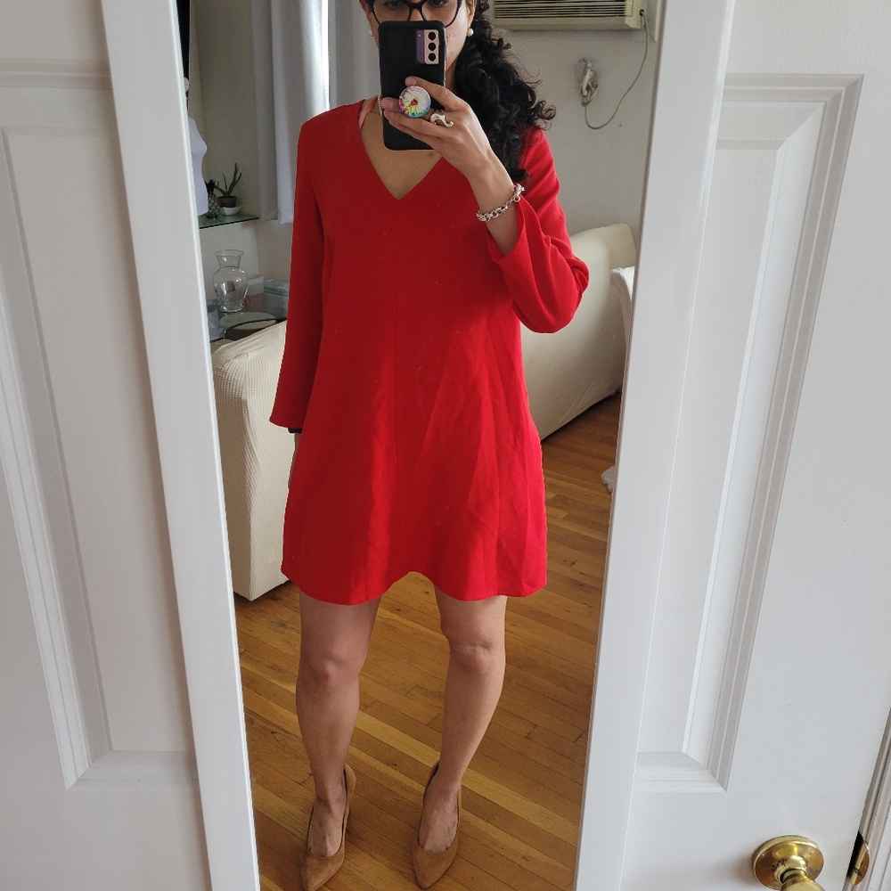 Gap size small Red shift dress with pockets!